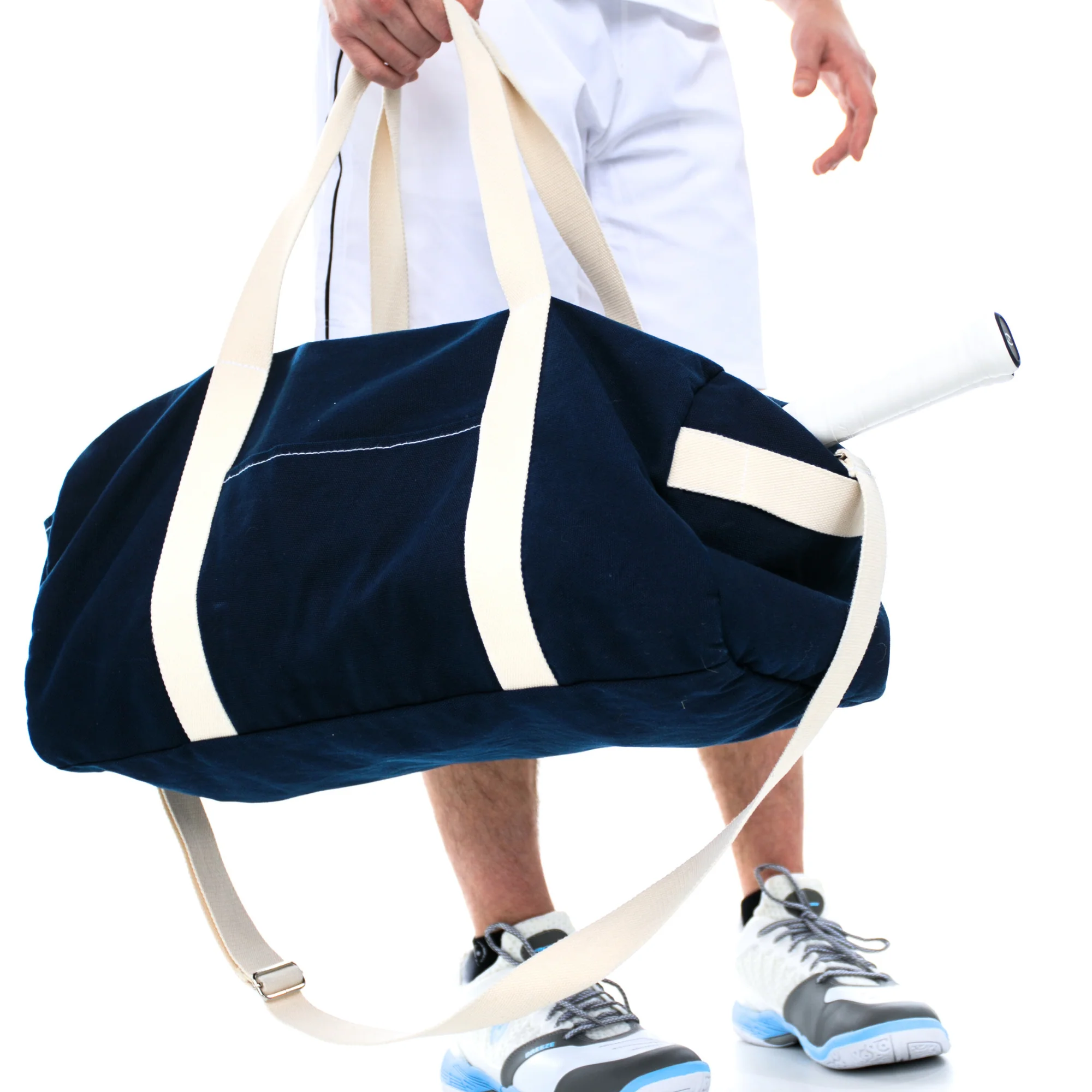 Club Canvas Barrel Duffel Bag - Image 3